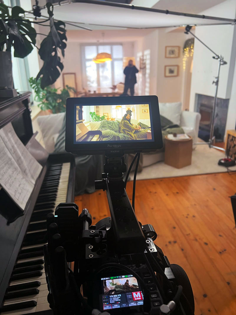 Behind the scenes at retail store shoot
